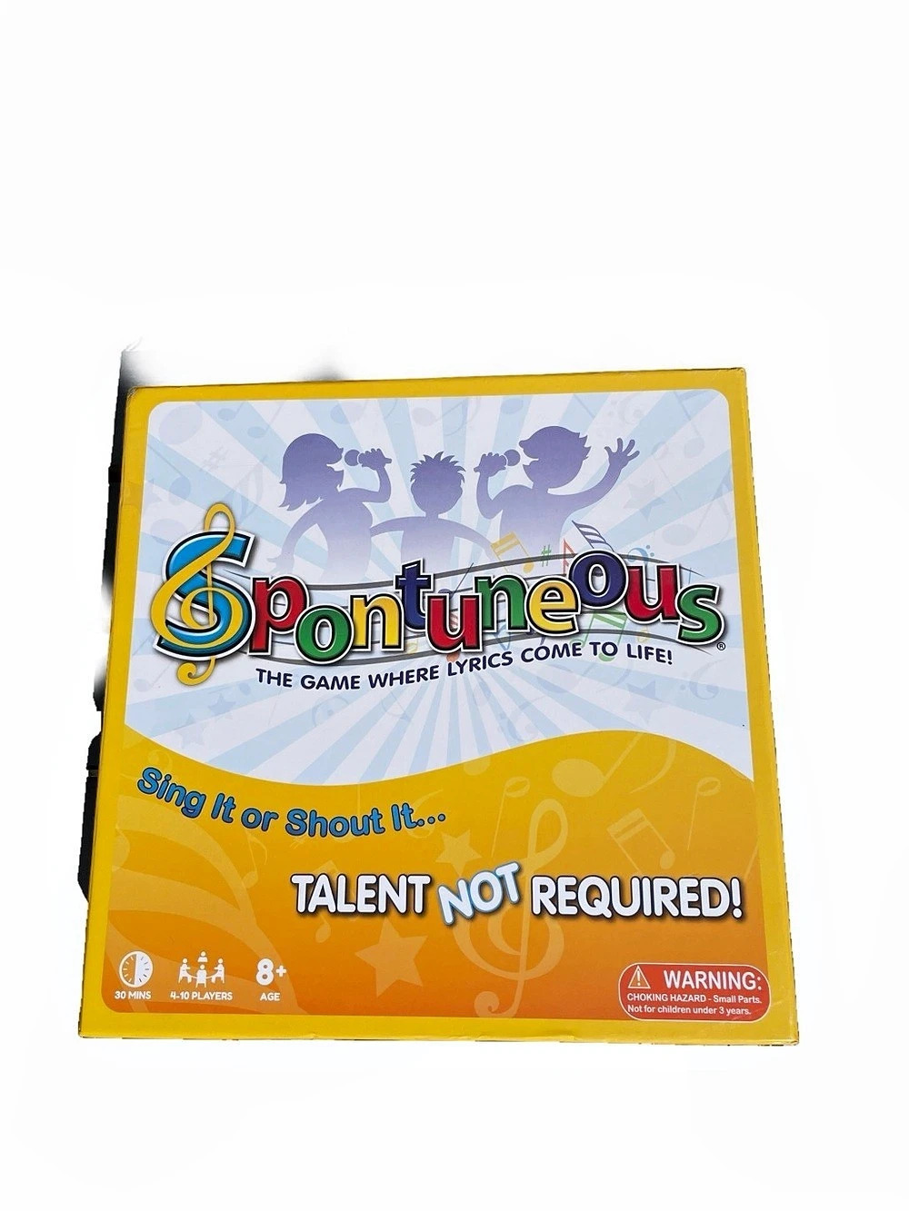 Spontuneous Singing Party Board Game Orange & Yellow